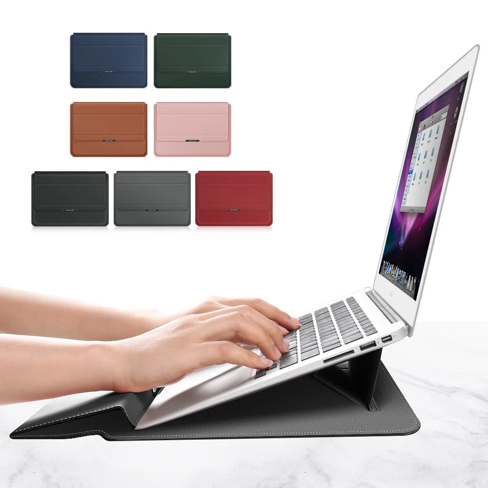 Premium Leather Laptop Case (7 Colors)