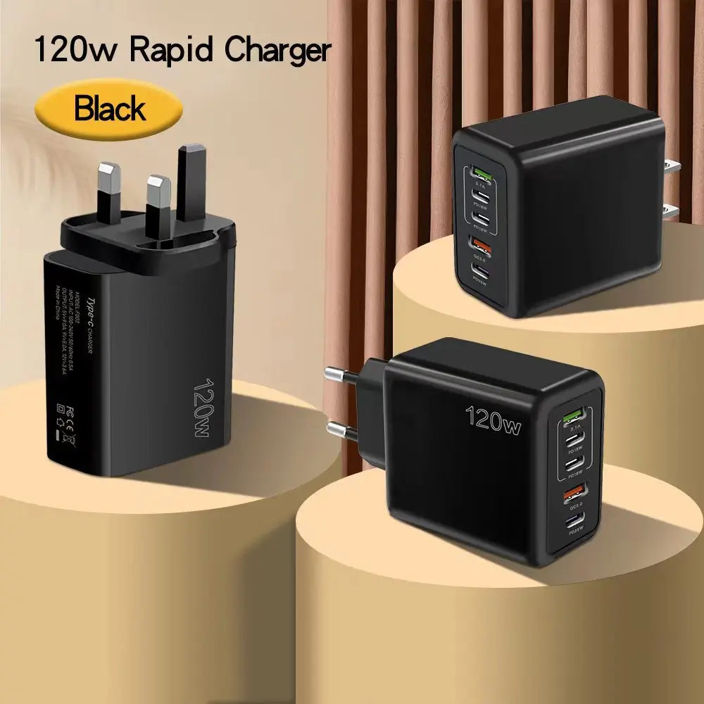 MegaPower 120W: 5-Port PD USB Wall Charger