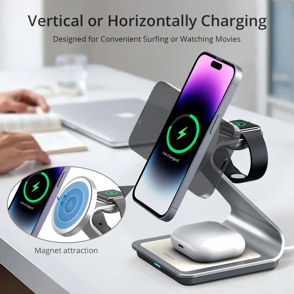 MagCharge 3-in-1 Wireless Charger