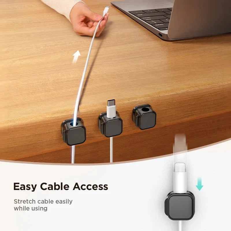 Magnetic Cable Clips Cable Organizer (6-Pieces)