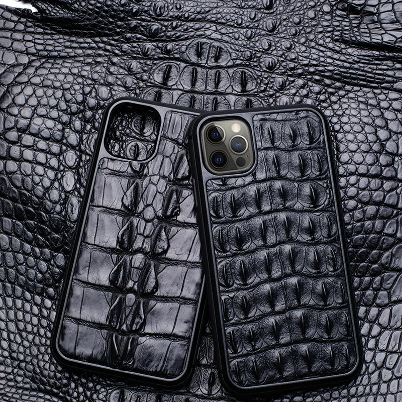 Genuine Exotic Croc Leather Case (4 Styles)